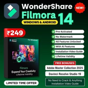 Wondershare Filmora 14 – Next-Gen Video Editing with AI Power