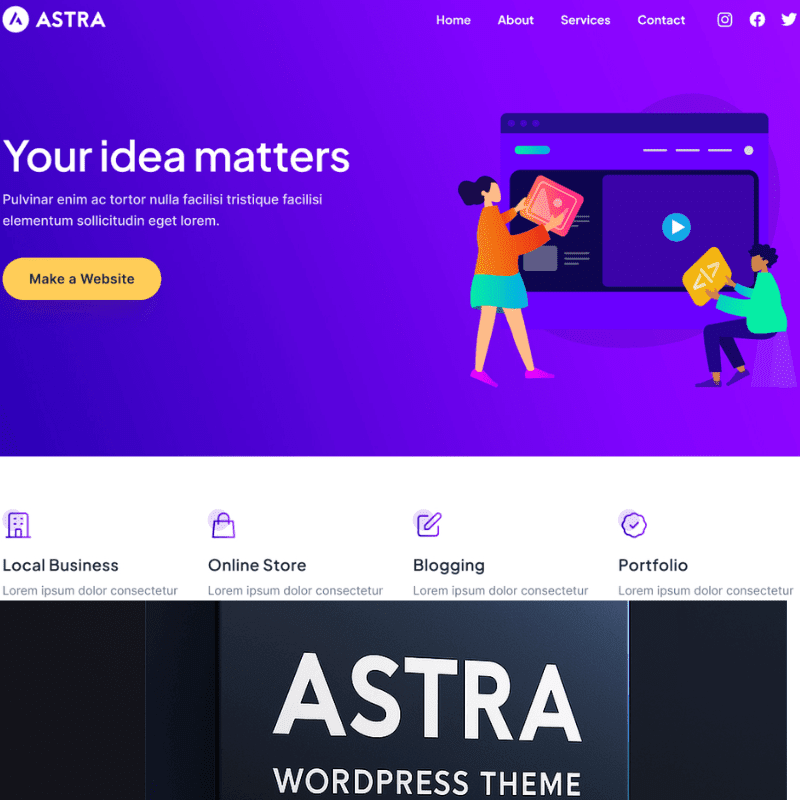 Lightweight WordPress theme